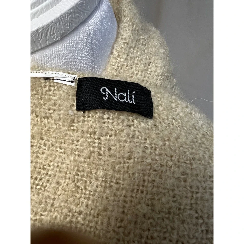 Quiet Luxury‎ Boucle Knit Boho Scarf Cream 76